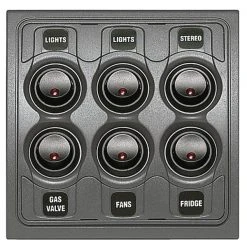 BEP Marine BEP Contour 1000 6-Way Switch Panel
