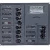 BEP Marine AC Circuit Breaker Panel With Analog Meters - 8SP 2DP AC230V
