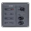 BEP Marine AC Circuit Breaker Panel Without Meters - RV 2W 240V 50Hz - Black