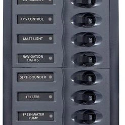 BEP Marine DC Panel - 8-Way - Vertical