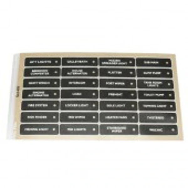 BEP Marine SET-4N Circuit Breaker Panel Label Set 1 BEP Marine SET-4N Circuit Breaker Panel Label Set