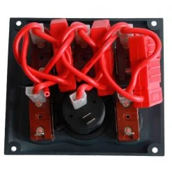 BEP Marine 900-5WPS 5-Way Switch Panel With Waterproof Socket